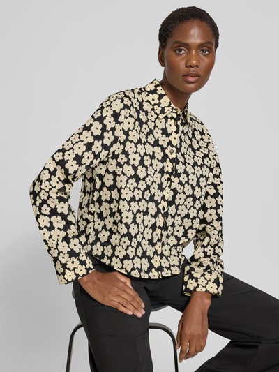 Jake*s Casual Hemdbluse mit Knopfleiste Black 3