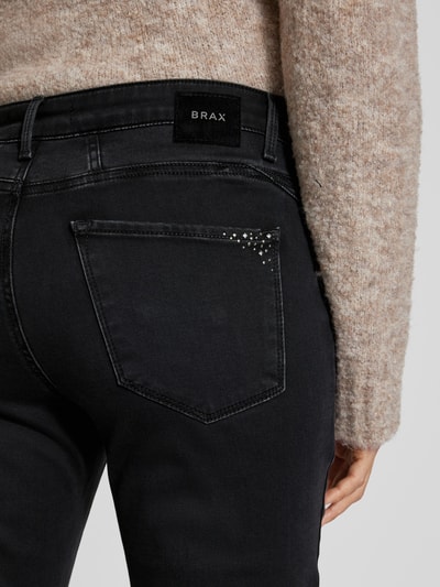 Brax Slim Fit Jeans mit Gürtelschlaufen Modell 'Style.Mary Thermo' Anthrazit 3