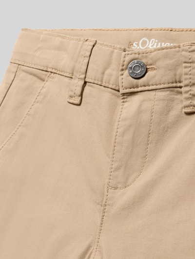 Produktfoto, Slim Fit Chino aus Baumwoll-Mix Modell 'BRAD' von s.Oliver RED LABEL, beżowy, jednolity, delikatna faktura tkaniny