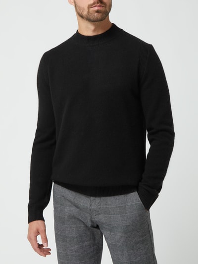 ANERKJENDT Pullover aus Lammwollmischung Modell 'Akrico' Black 4