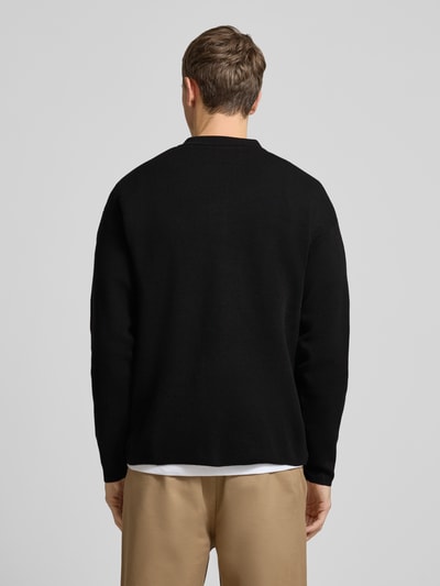 Jack & Jones Premium Gebreide pullover met polokraag, model 'BLABRADFORT' Zwart - 5
