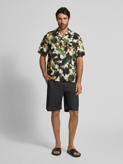 SELECTED HOMME Relaxed Fit Freizeithemd aus Baumwoll-Mix Modell 'RELAXAIR' Gruen 1