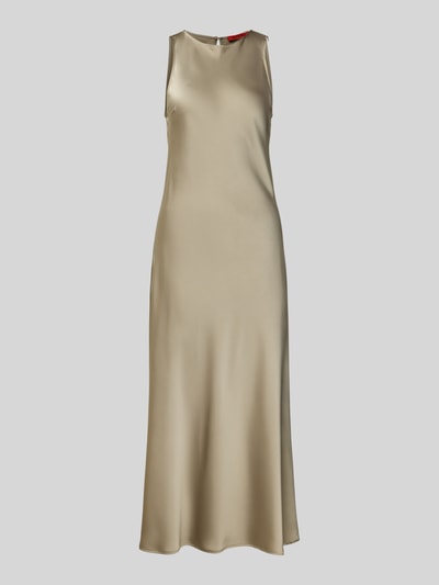 MAX&Co. Cocktailjurk in A-lijn zonder mouwen, model 'KAISER' Olijfgroen - 2