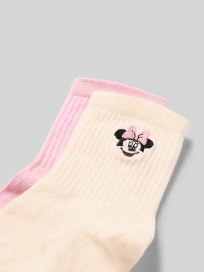 Jake*s Casual Skarpety z wyhaftowanym motywem w zestawie 2 szt. Złamany biały 2