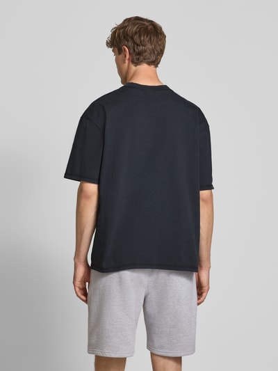 Pegador Oversized T-Shirt mit Label-Stitching Modell 'Signar' Black 5