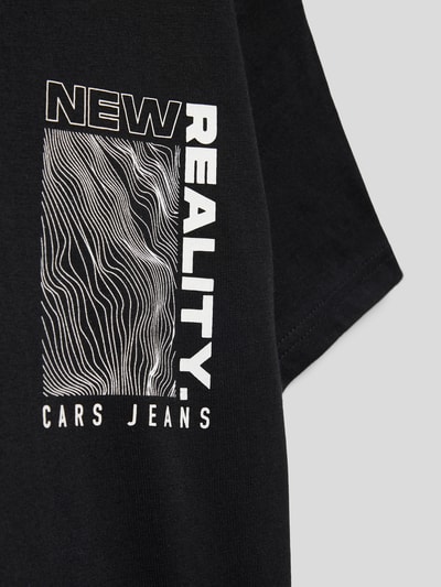 CARS JEANS T-Shirt mit Statement-Print Schwarz 2