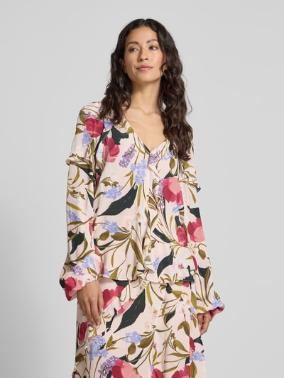 Ted Baker Regular Fit Bluse mit V-Ausschnitt Modell 'minasa' Rosa 4