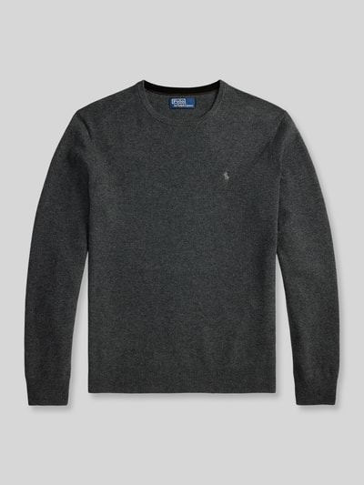 Polo Ralph Lauren Regular Fit Pullover aus reiner Wolle Anthrazit 3
