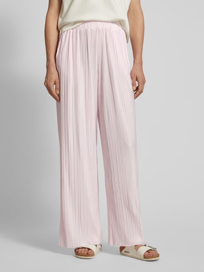 Selected Femme Stoffen broek met plissévouwen, model 'ELLIE' Rosé - 4