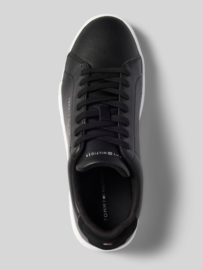 Tommy Hilfiger Sneakersy niskie ze skóry naturalnej Czarny 3