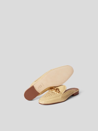 Tory Burch Slipper mit Logo-Applikation Gelb 6