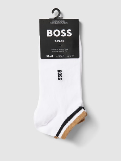 BOSS Sneakersocken mit Label-Detail im 2er-Pack Weiss 3