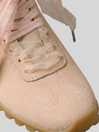CK Calvin Klein Sneaker aus Veloursleder mit zwei Schnürsenkeln Sand 4