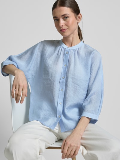 OPUS Slim Fit Bluse mit 3/4-Arm Modell 'Fabell' Hellblau 3
