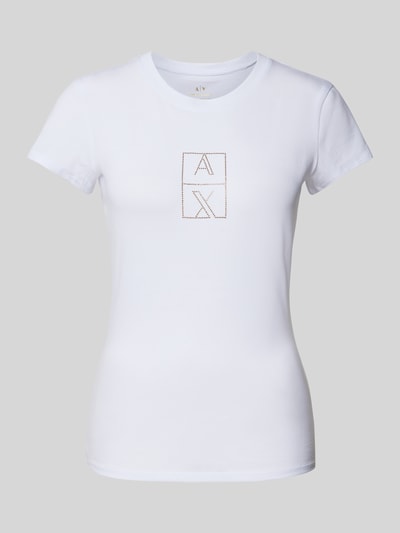 ARMANI EXCHANGE T-Shirt mit Label-Detail Offwhite 2