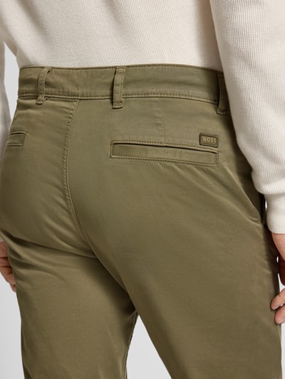 BOSS Orange Regular Fit Chino aus Baumwoll-Mix Oliv 3