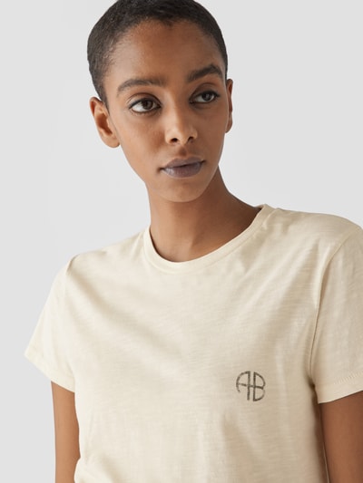 Anine Bing T-Shirt mit Logo-Print Weiß 6