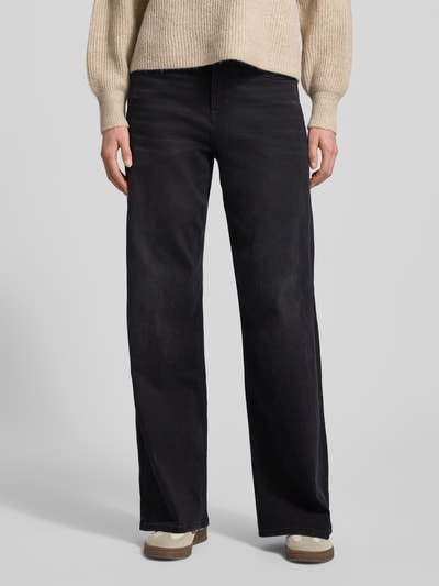 s.Oliver RED LABEL Jeansy z szeroką, poszerzaną nogawką z mieszanki bawełny Antracytowy 4