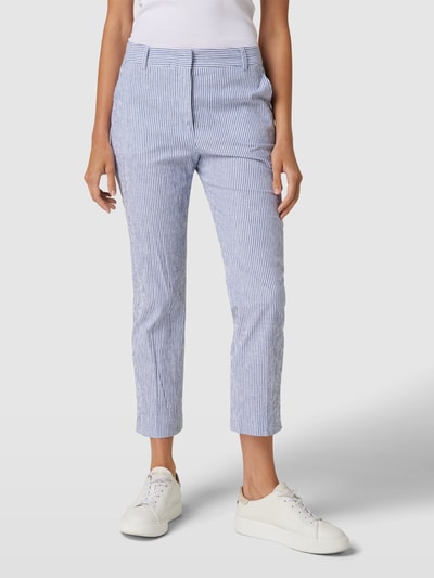 Weekend Max Mara Regular fit stoffen broek met verkort model, model 'STARLET' Lichtblauw - 4