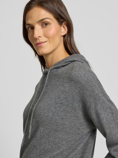 Jake*s Casual Hoodie van kasjmier Donkergrijs gemêleerd - 3