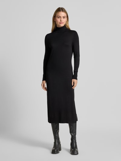 Christian Berg Woman Strickkleid aus Viskose-Mix mit Rollkragen Black 4