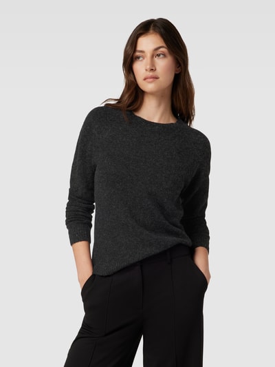 Vero Moda Strickpullover mit Rundhalsausschnitt Modell 'DOFFY' Black 4