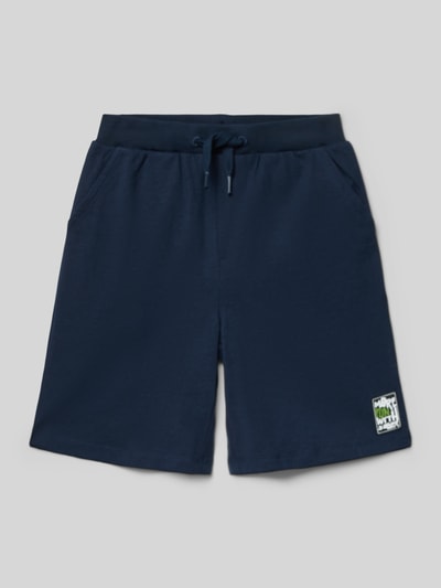 Productfoto, Regular Fit Sweatshorts uit katoenmix van s.Oliver RED LABEL, look: effen kleuren, labelpatch, elastische boord met tunnelkoord, zijsteekzakken, materiaalverwerking: sweat van katoenmix