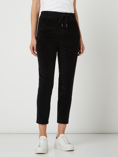 Drykorn Bundfaltenhose aus Cord Modell 'Level' Schwarz 4