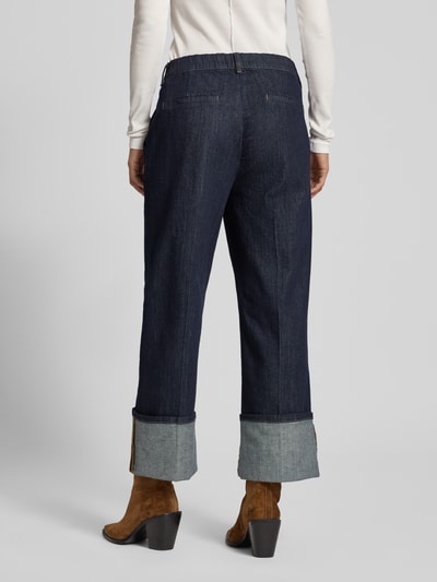 OPUS PANTS Jeansy z brzegiem model ‘Moira Clean’ Ciemnoniebieski 5