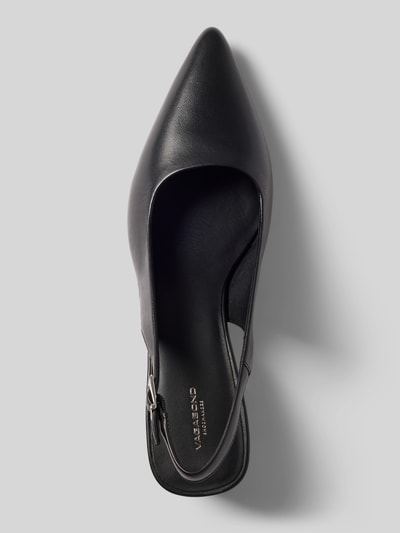 Produktfoto, Slingbacks aus echtem Leder Modell 'MARTA' von Vagabond, Optik: Unifarben, Schuhspitze: spitz, Blockabsatz, Dornschließe, Sohle: leicht strukturiert, Materialverarbeitung: Glattleder.