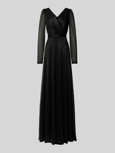 TROYDEN COLLECTION Abendkleid in Wickel-Optik Black 2