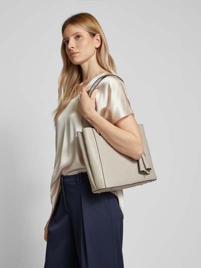 Guess Shopper met draagband, model 'JENA' Taupe - 1