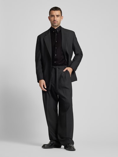 HUGO Slim Fit Business-Hemd mit Kentkragen Modell 'Vikko' Black 1