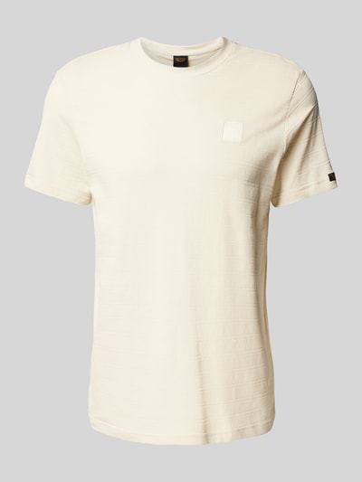 PME Legend T-Shirt mit Label-Patch Offwhite 2