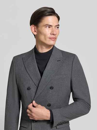 Selected Slim Fit Sakko mit doppelreihiger Knopfleiste Anthrazit 3