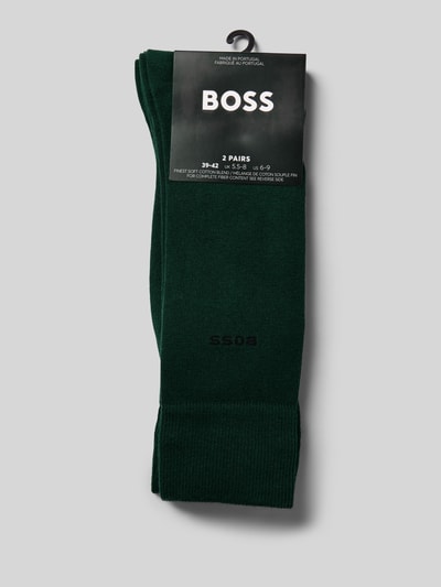 BOSS Sokken van katoenmix in een set van 2 paar Donkergroen - 3