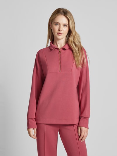 Christian Berg Woman Sweatshirt met opstaande kraag Kersenrood - 4