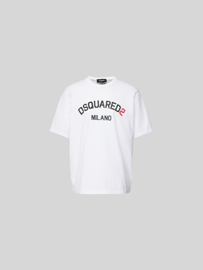 Dsquared2 T-Shirt mit Label-Print Weiss 2