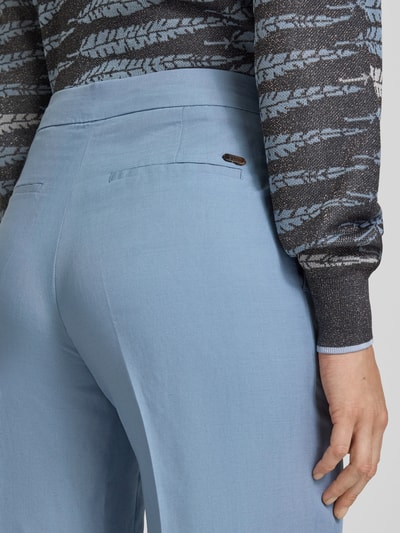 Scotch & Soda Wide leg stoffen broek van een mix van viscose en linnen Lichtblauw - 3