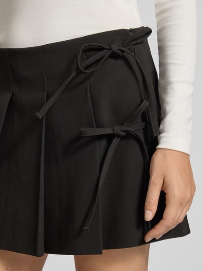 Only Uitlopende skort met viscose, model 'MELANIE' Zwart - 3