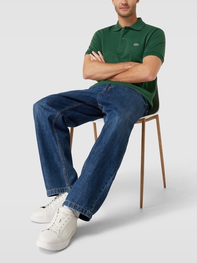 Lacoste Poloshirt aus Baumwolle mit Label-Patch Dunkelgruen 1