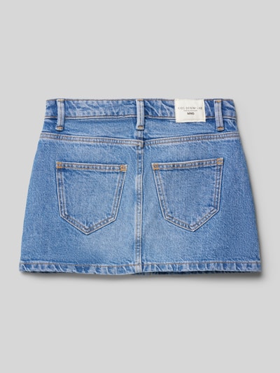 Mango Jeansrock mit durchgehender Knopfleiste Modell 'lily' Blau 3