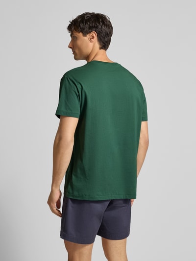 Polo Ralph Lauren Classic fit T-shirt met labelstitching Donkergroen - 5