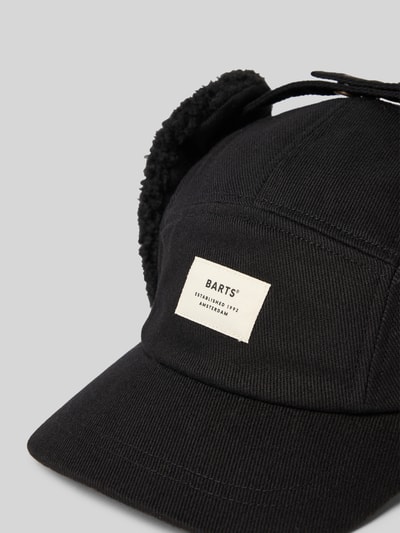 Barts Base Cap mit Logo-Patch Modell 'Hafnar' BLACK 2