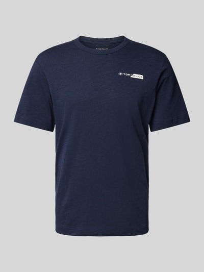 Tom Tailor T-shirt met ronde hals Marineblauw - 2