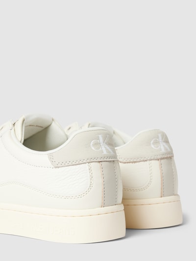 Calvin Klein Jeans Sneakers van leer met reliëflogo, model 'CLASSIC CUPSOLE' Offwhite - 2