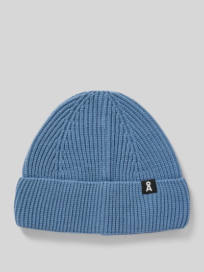 Armedangels Beanie met labeldetail, model 'NILDAAO' Blauw - 1