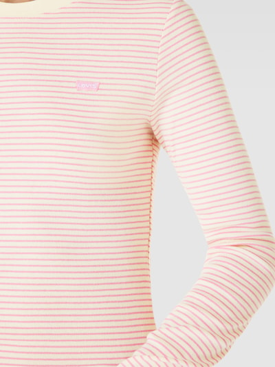 Levi's® Longsleeve mit Streifenmuster Modell 'BABY' Rosa 3