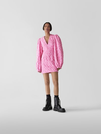 ROTATE BIRGER CHRISTENSEN Minikleid mit Zierbesatz Pink 1