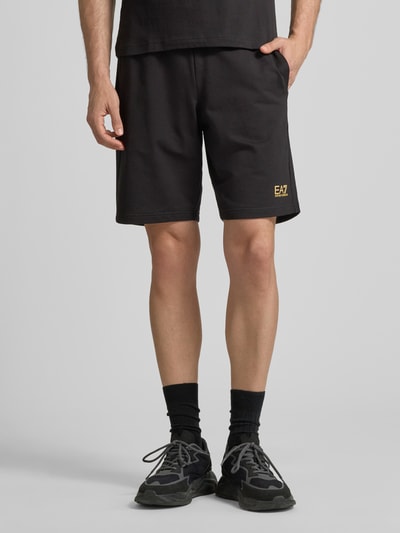 EA7 Emporio Armani Shorts mit elastischem Bund Black 4